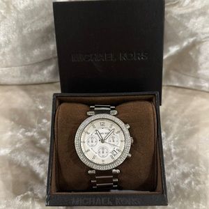 Michael Kors Parker Silver/Stainless Steel Watch